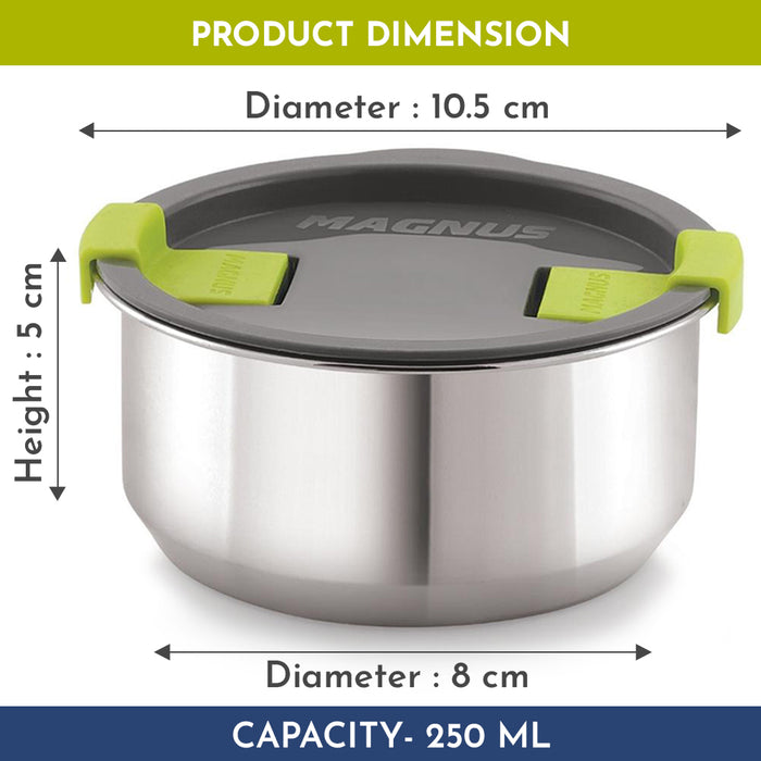 Magnus Steam Lock Stainless Steel Container