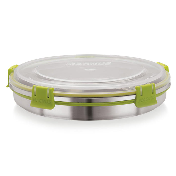 Magnus Klip Lock Stainless Steel Airtight Leakproof Storage Container 800ML | Premium Kitchen Accessories Items | Durable Lunch Box | Ideal Lunch Boxes for Office Men