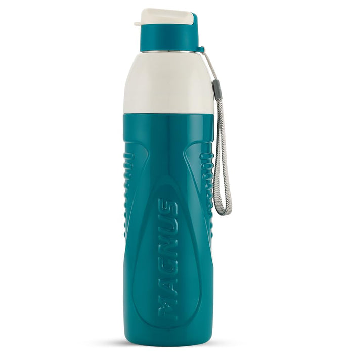 Magnus HyDrive 800 Sports Water Bottle - Insulated Bottle with Flip Lid, Leakproof Designed Bottle for Summer,Freezer-Friendly,Perfect for Kids & Adults for Office & School (Blue, 670ml)