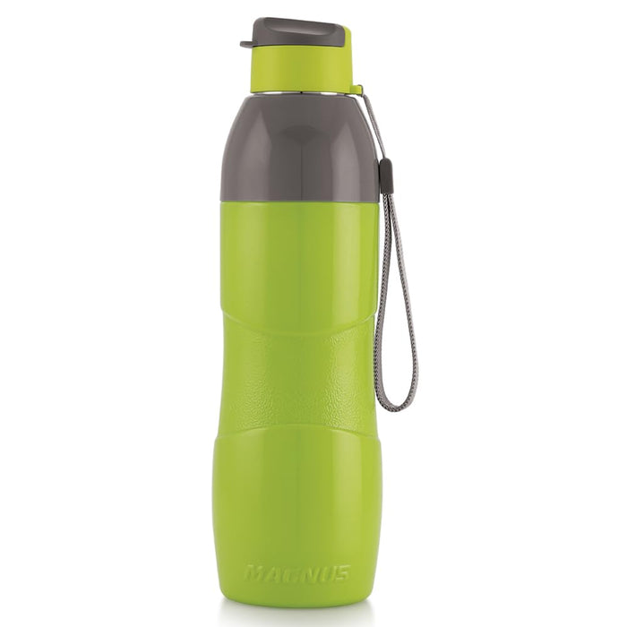 Magnus Quench 800 Sports Water Bottle - Insulated Bottle with Flip Lid, Leakproof Designed Bottle for Summer,Freezer-Friendly,Perfect for Kids & Adults for Office & School (Green, 670ml)