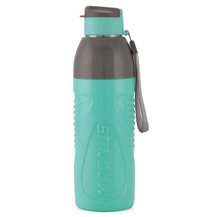 Magnus HyDrive 600 Sports Water Bottle - Insulated Bottle with Flip Lid, Leakproof Designed Bottle for Summer,Freezer-Friendly,Perfect for Kids & Adults for Office & School (Teal Blue, 580ml)