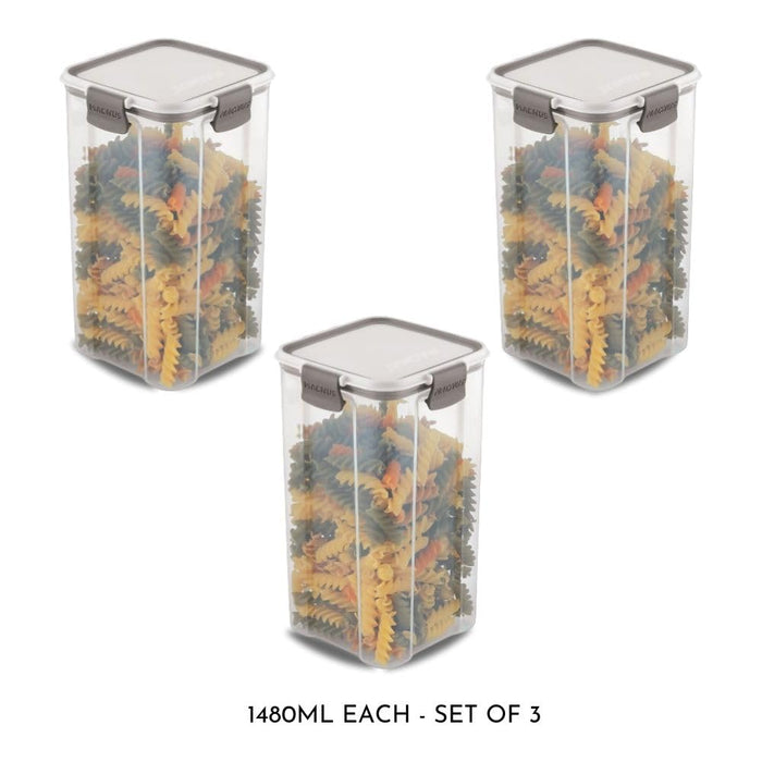 Magnus Modulock BPA Free Airtight & Leakproof Transparent Food Container Set (Set of 12)