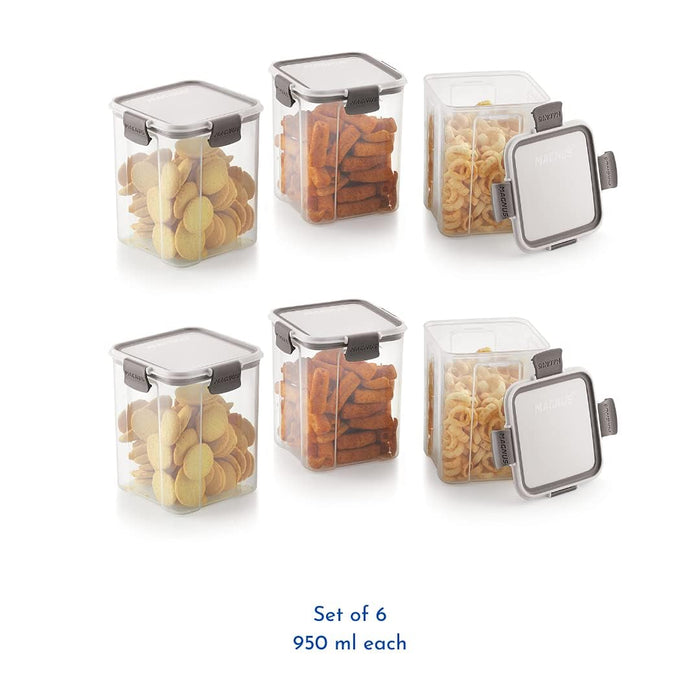 Magnus Modulock BPA Free Airtight & Leakproof Transparent Food Container Set (Set of 24)