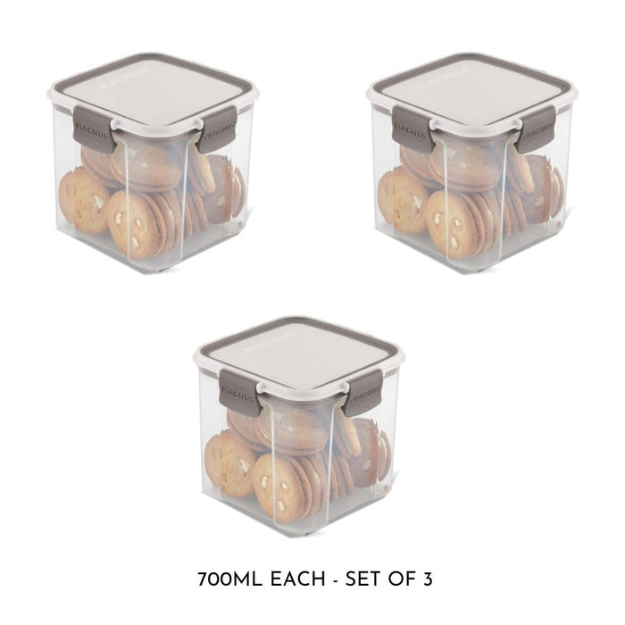 Magnus Modulock BPA Free Airtight & Leakproof Transparent Food Container Set (Set of 12)