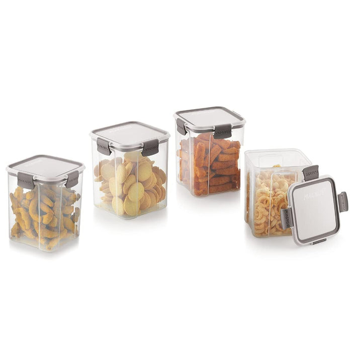 Magnus Modulock BPA Free Airtight & Leakproof Transparent Food Container Set (Set of 18)