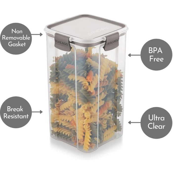 Magnus Modulock BPA Free Airtight & Leakproof Transparent Food Container Set (Set of 18)