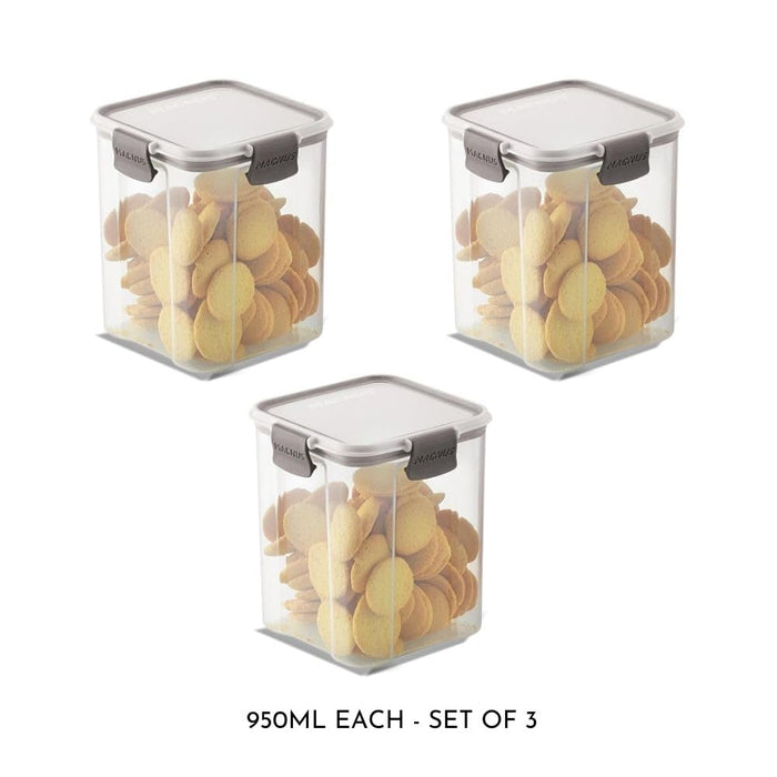 Magnus Modulock BPA Free Airtight & Leakproof Transparent Food Container Set (Set of 12)