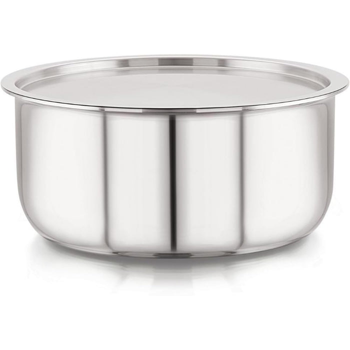 Magnus Triply Stainless Steel Tope with Induction Bottom Tope with Lid 4.15 L capacity 22 cm diameter