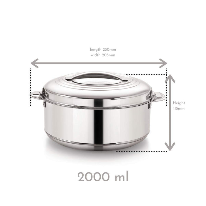 Magnus Rio Stainless Steel Casserole Set of 3 ( 1000ml, 2000ml, 3000ml)