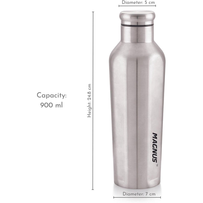 Sporty Single Wall Stainless Steel Bottle for Men & Women(BPA Free, Leakproof)