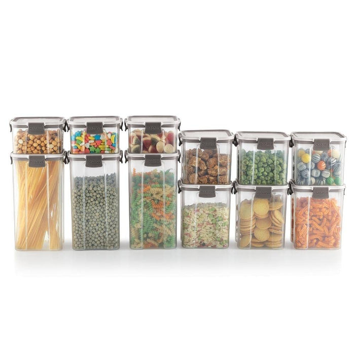 Magnus Modulock BPA Free Airtight & Leakproof Transparent Food Container Set (Set of 12)