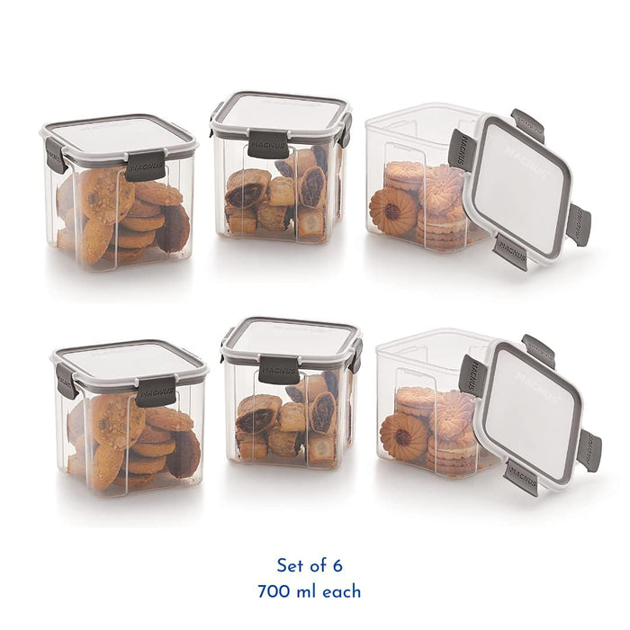 Magnus Modulock BPA Free Airtight & Leakproof Transparent Food Container Set (Set of 24)