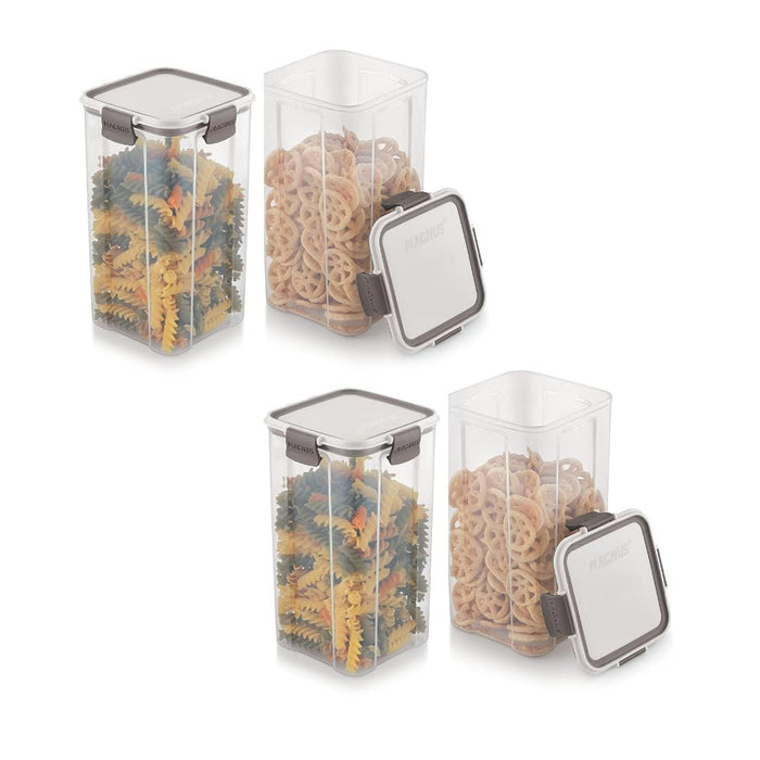 Magnus Modulock BPA Free Airtight & Leakproof Transparent Food Container Set (Set of 18)