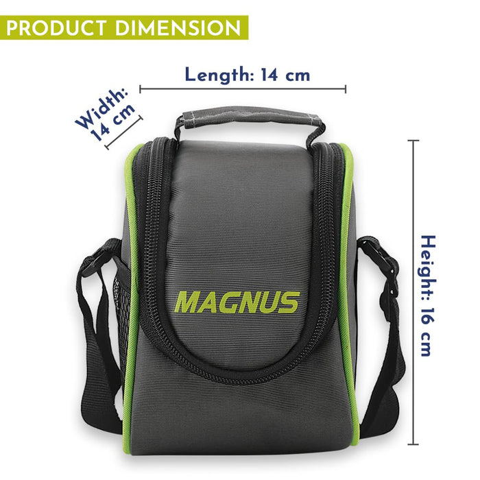 Magnus Opal 2 Stainless Steel Lunchbox Set with Bag - Leak-Proof, Insulated Lunch Box for Kids and Adults - 2 x 350ml Containers with Smart STEAM Lock - Ideal Lunch Boxes for Office Men, Women, School