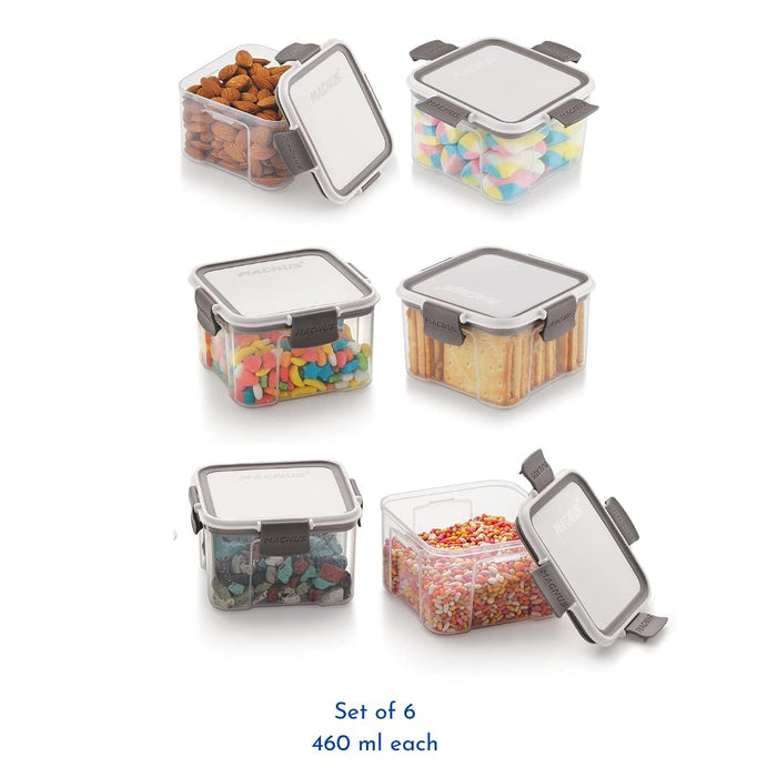 Magnus Modulock BPA Free Airtight & Leakproof Transparent Food Container Set (Set of 24)