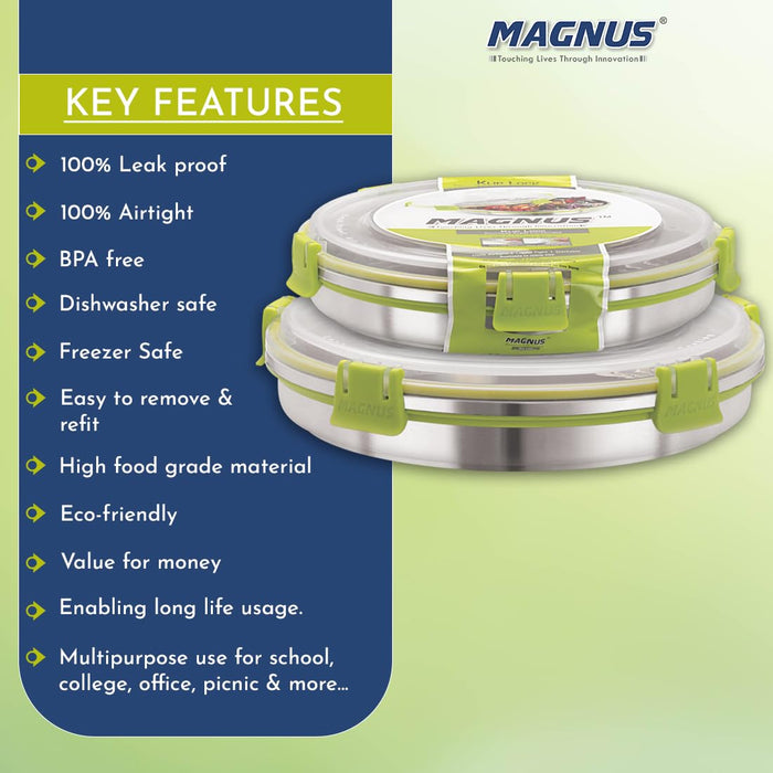 Magnus Airtight & Leakproof BPA Free Kitchen Storage Container Set