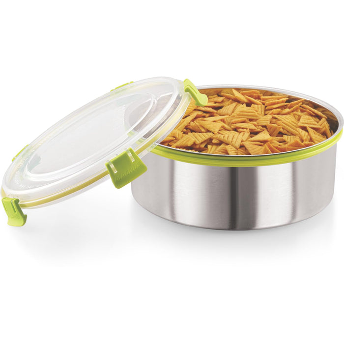 Stainless Steel Airtight Leakproof Storage Container Set, 1750 ML Each