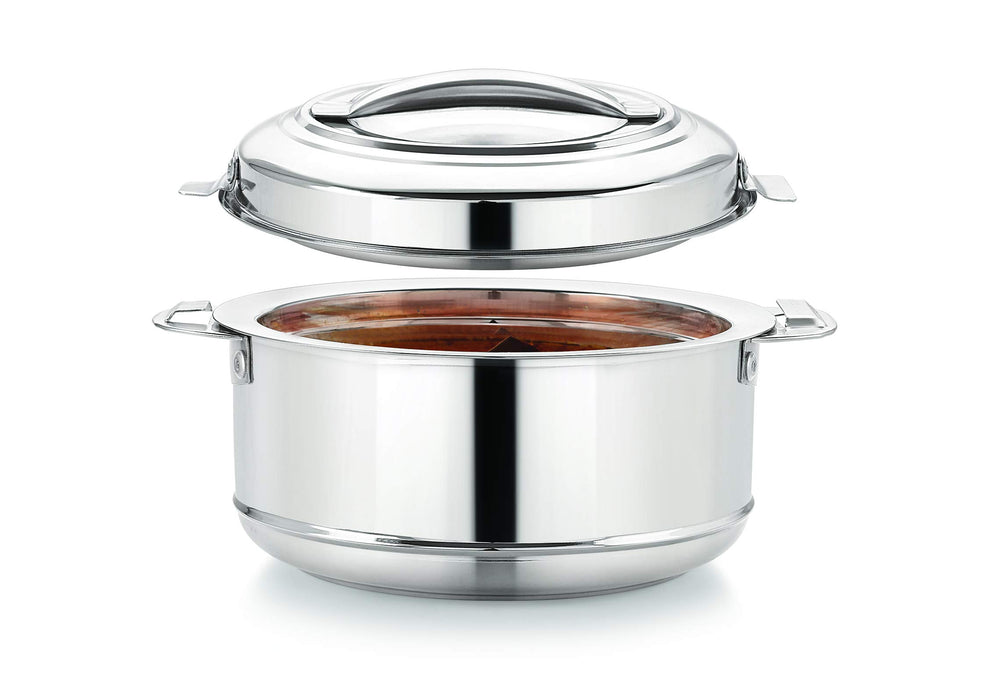 Magnus Rio Stainless Steel Casserole with Stainless Steel Lid - Set of 2 (1000 ml + 3000 ml)