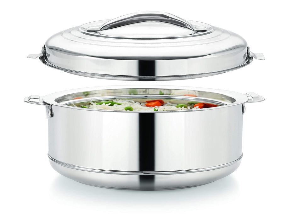 Magnus Rio Stainless Steel Casserole with Stainless Steel Lid - Set of 2 (3000 ml + 5000 ml)