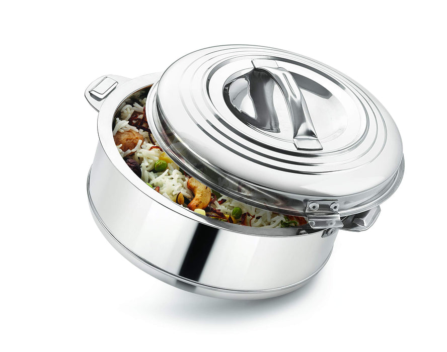 Magnus Rio Stainless Steel Casserole with Stainless Steel Lid - Set of 2 (3000 ml + 5000 ml)