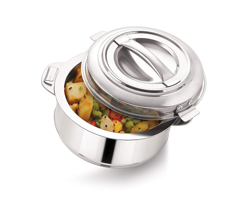 Magnus Rio Stainless Steel Casserole with Stainless Steel Lid - Set of 2 (1000ml,2000 ml)