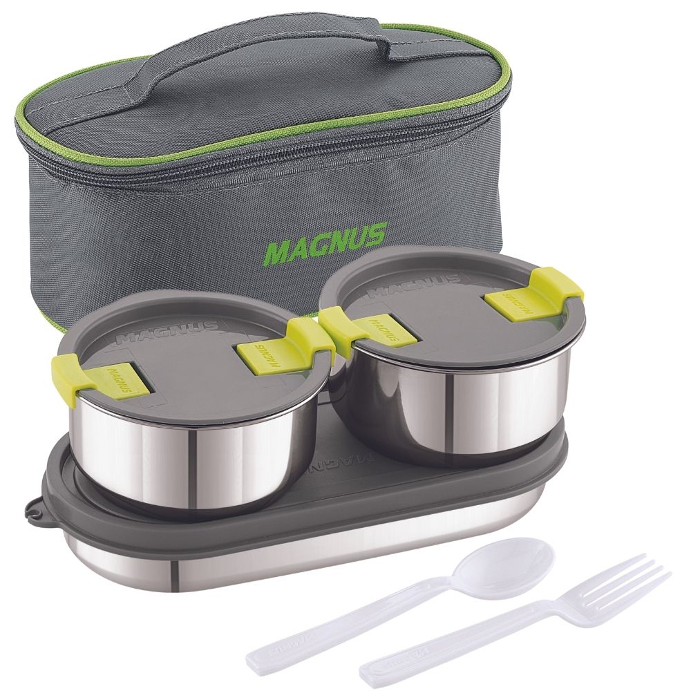 Buy Steam lock Stainless Steel Lunch Boxes Online - Magnus Olive 3