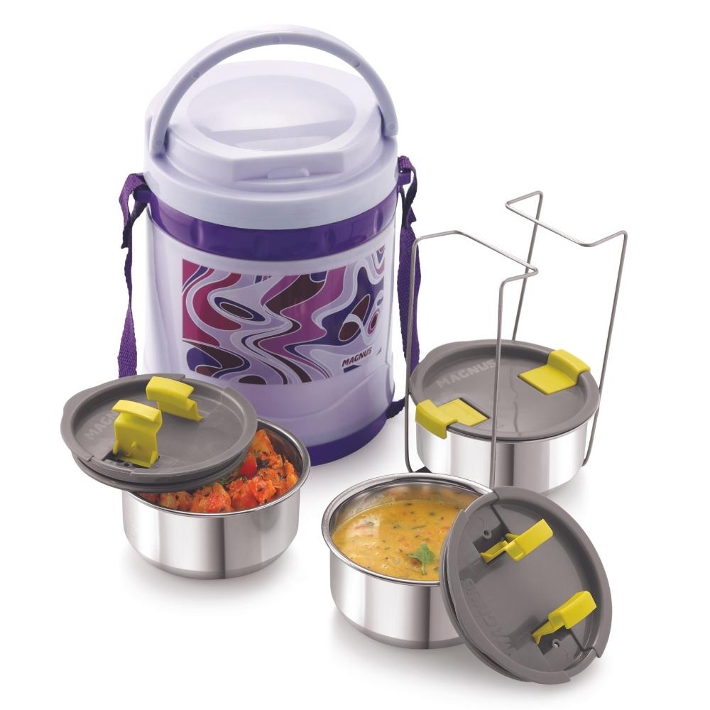 Magnus Pride 4 Deluxe Insulated Lunch Box 1000 ml, (Violet